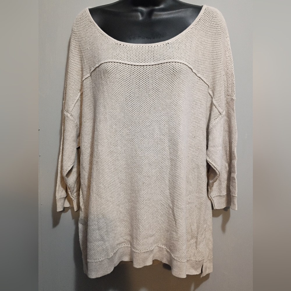 a.n.a Cream Crew Neck Sweater